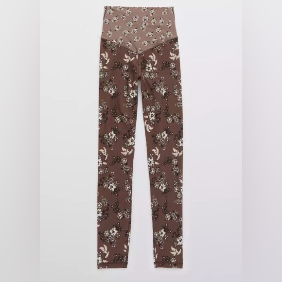 aerie Pants - NWOT Aerie Offline Floral Crossover Waist Leggings